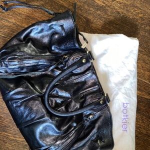 Botkier black leather satchel handbag